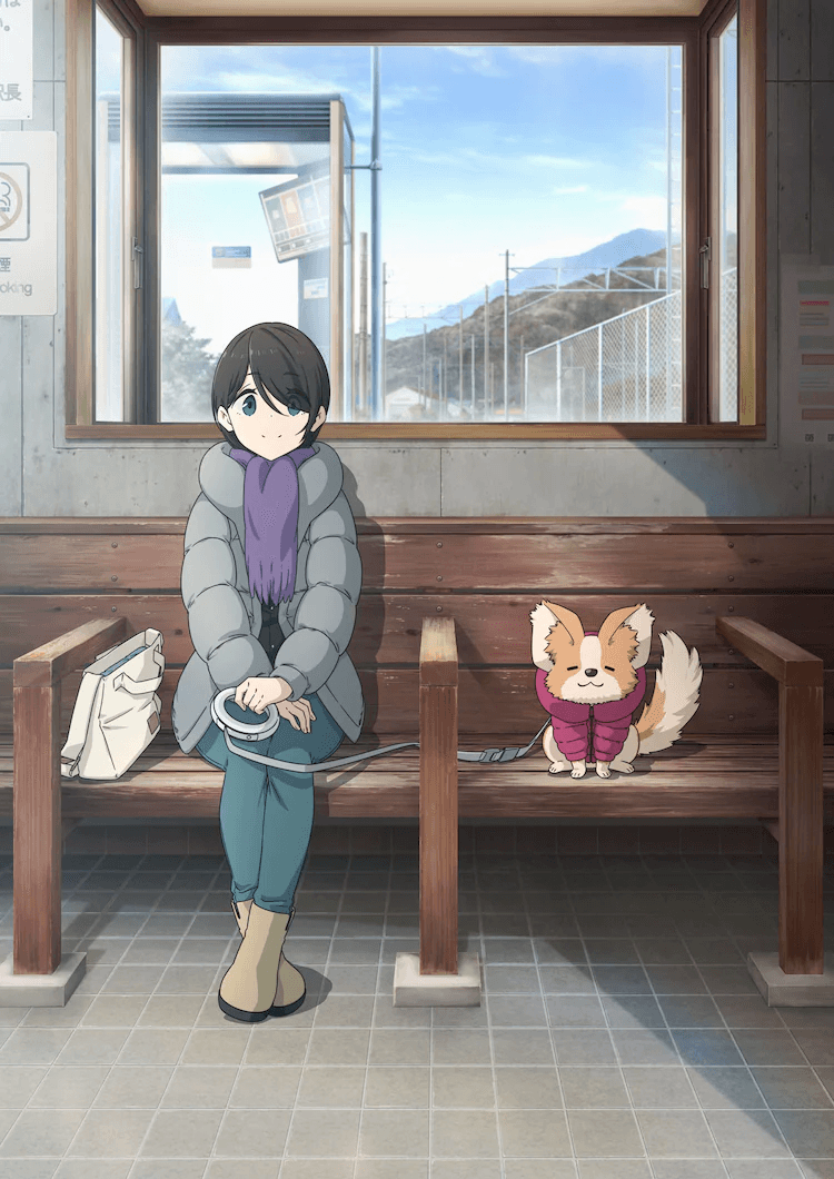 The movie “Laid-Back Camp” opens July 1! Visual of Ena Saito and Chikuwa sitting side by side revealed